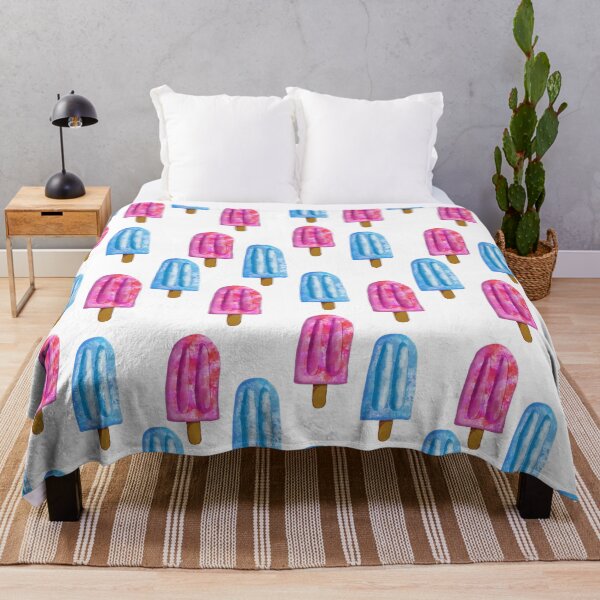 Item preview, Strawberry and blueberry popsicle pattern designed and sold by KeytonDesign.