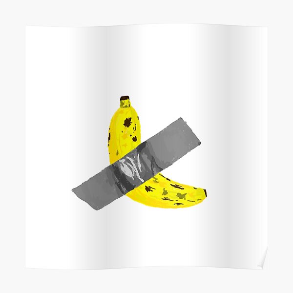 Poster Klebeband Banane Redbubble