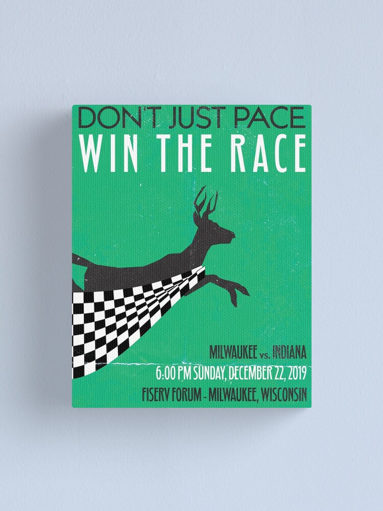 Alternate view of Don't Just Pace, Win the Race Canvas Print