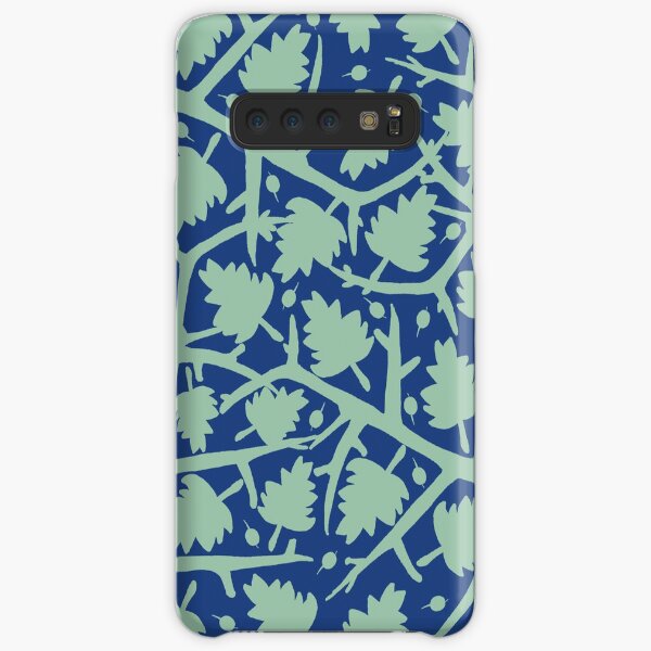 Hawthorn Tree pattern blue/mint Samsung Galaxy Snap Case
