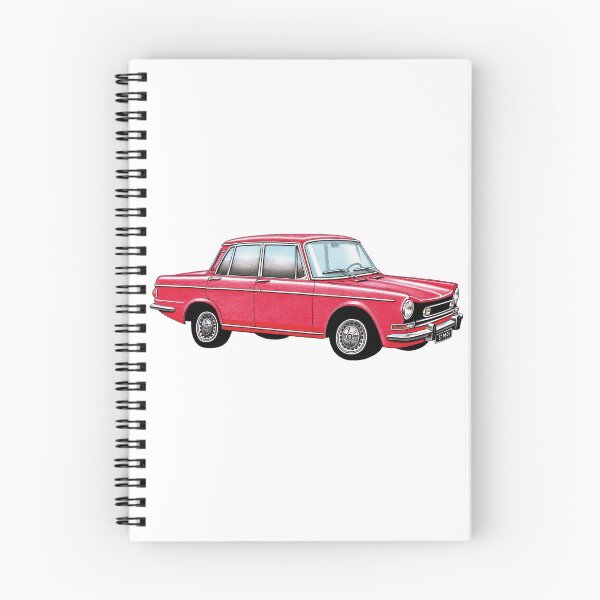 Item preview, Simca 1301 / 1501 saloon illustration designed and sold by Retroblast.