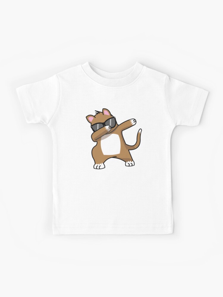 Dabbing Cat Kitten Funny Dab Cool Dance Kitty Gifts Kids T Shirt By Thebestid Redbubble - roblox cats gifts merchandise redbubble