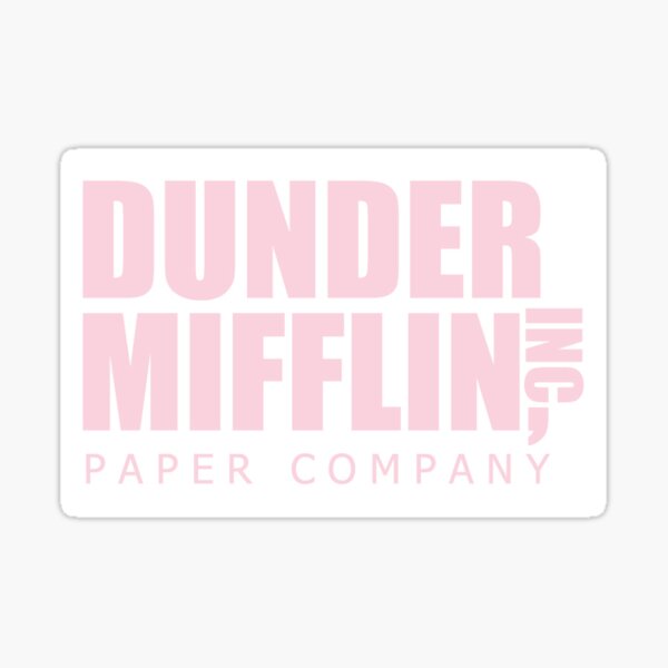 Dunder Mifflin The Office Logo' Sticker | Spreadshirt