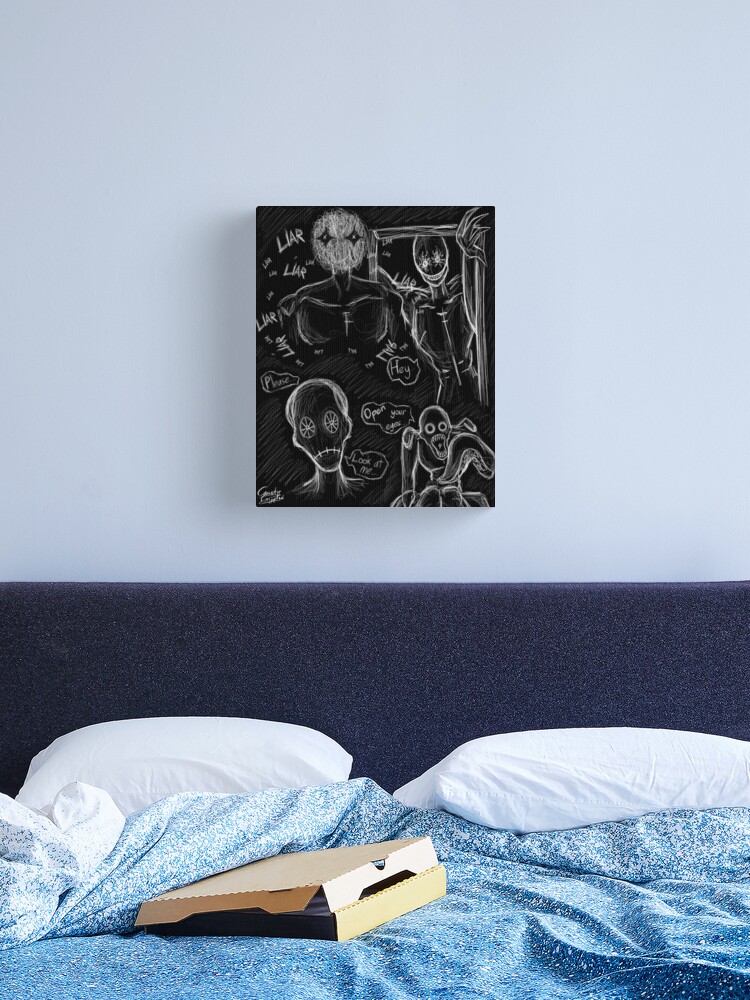 Don't) Close Your Eyes Horror Game Print Art Board Print for Sale by  CausticCryptid