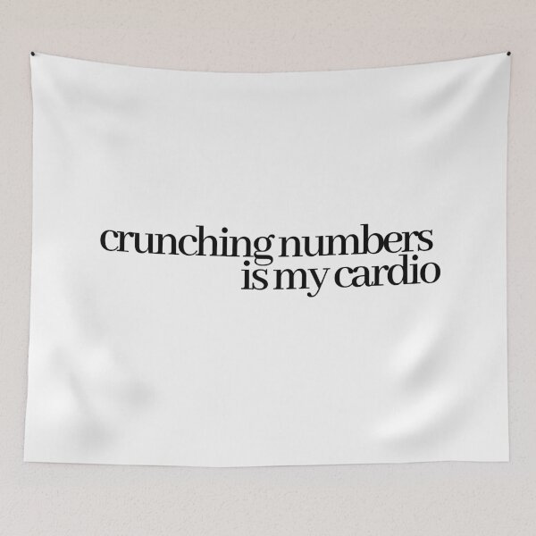 Item preview, crunching numbers is my cardio designed and sold by LeighAnne64.