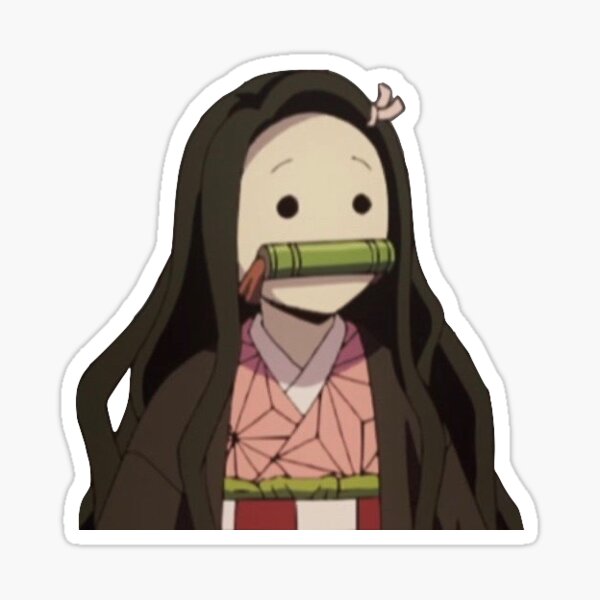 "Derpy Nezuko" Sticker by amjadalomar | Redbubble