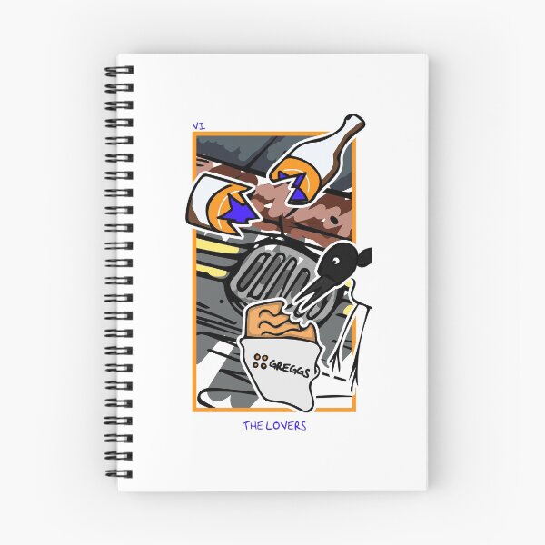 Item preview, The Lovers - Newcastle Geordie Tarot Card - Brown Ale and Greggs Pasty designed and sold by KayfabesDead.