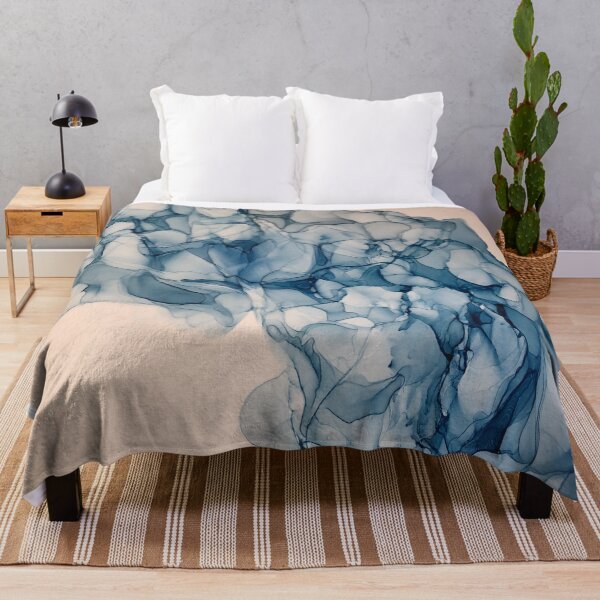 Item preview, Blue River 2:Original Abstract Alcohol Ink Painting designed and sold by herzart.