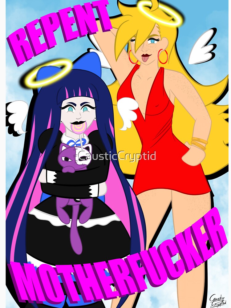 "Panty and Stocking with Garterbelt Print" Tshirt by CausticCryptid