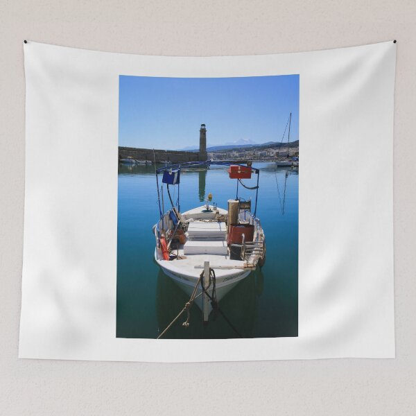 Item preview, Fishing boat in Rethymnon, Crete designed and sold by Tina  Townhill.
