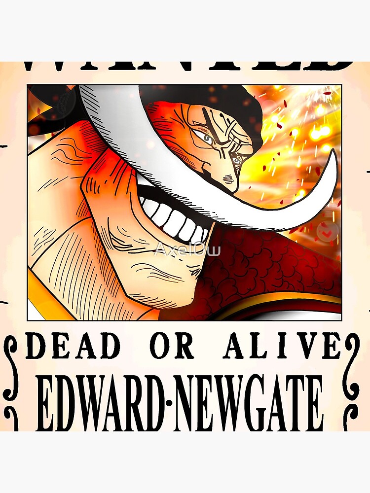 Wanted Poster Edward Newgate 5 0 Billion Berrys One Piece Tote Bag By Axel0w Redbubble