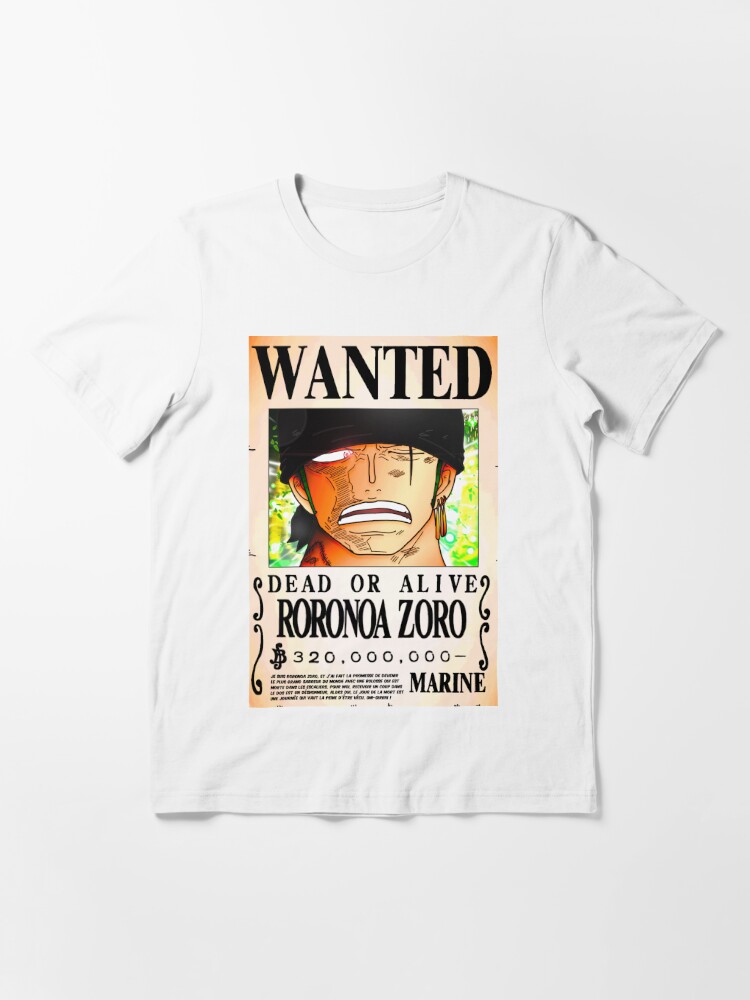 Wanted Poster Roronoa Zoro 3 Million Berrys One Piece T Shirt By Axel0w Redbubble