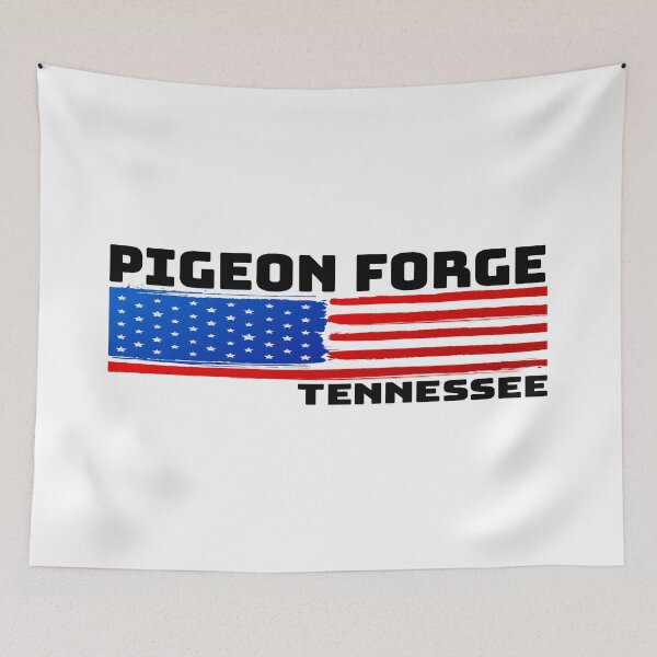 Item preview, Pigeon Forge Tennessee Flag Patriotic Great Smoky Mountains designed and sold by DESTINATIONS DECAL.
