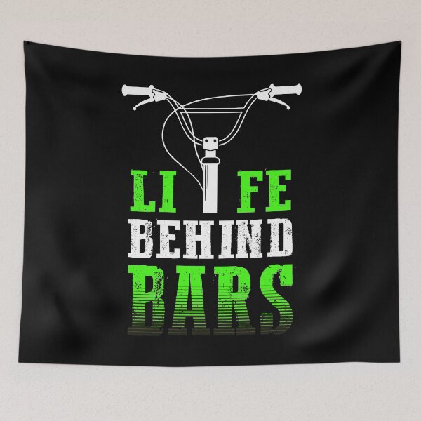Item preview, Life Behind Bars Funny Cycling design for Spin Class designed and sold by nikkidawn74.