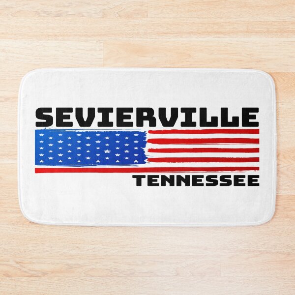 Item preview, Sevierville Tennessee Flag Patriotic Great Smoky Mountains designed and sold by DESTINATIONS DECAL.