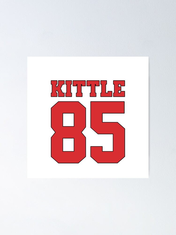 Kittle Jersey Red Graphic T-Shirt Dress for Sale by reevevi