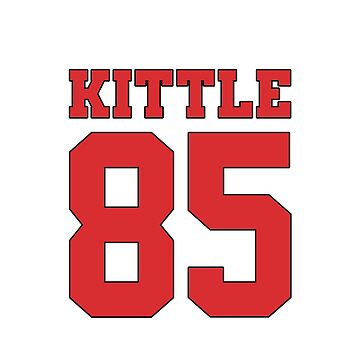 Kittle Jersey Red Sticker for Sale by reevevi