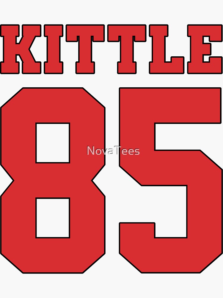 Kittle 85 Sticker for Sale by NovaTees