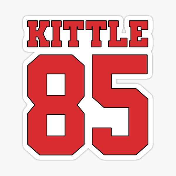 George KITTLE #85 TE San Francisco 49ers Fan Sticker Decal Bumper Window  3.75