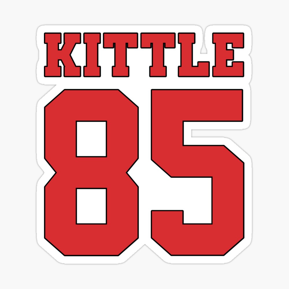 Kittle Jersey Red Poster for Sale by reevevi