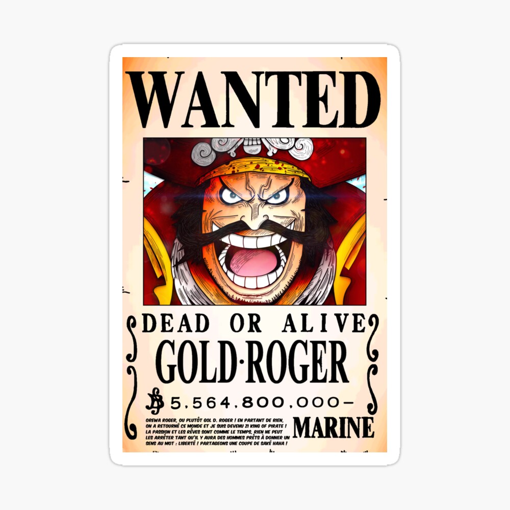 Wanted Poster King Of Pirate Gold Roger 5 5 Billion Berrys One Piece Greeting Card By Axel0w Redbubble