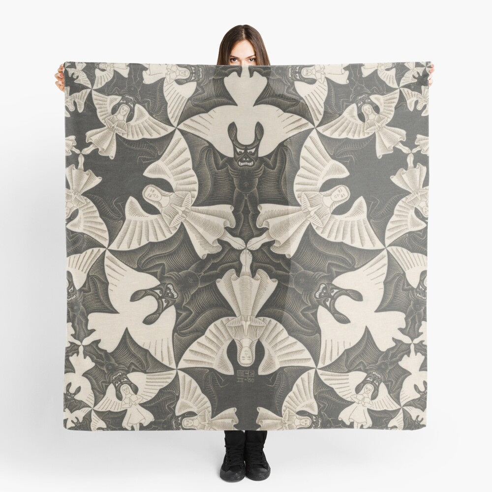 Escher - Circle limit IV (heaven and hell) Scarf