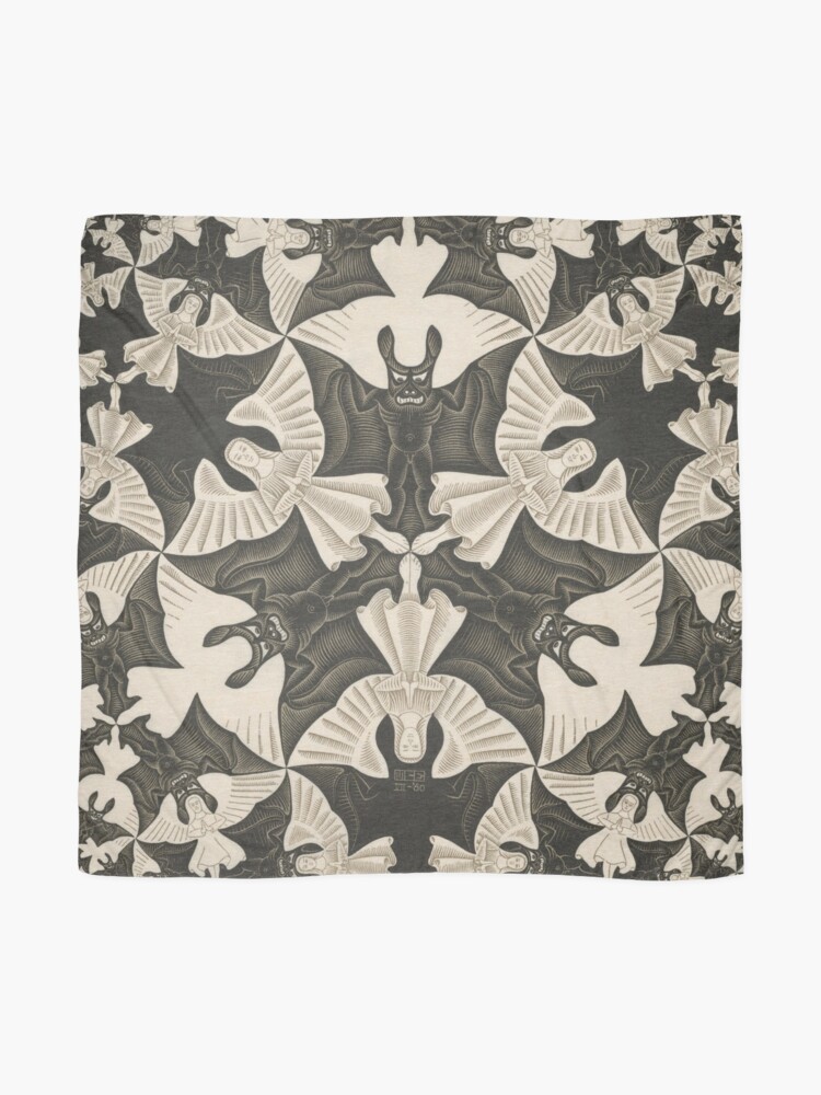 Alternate view of Escher - Circle limit IV (heaven and hell) Scarf