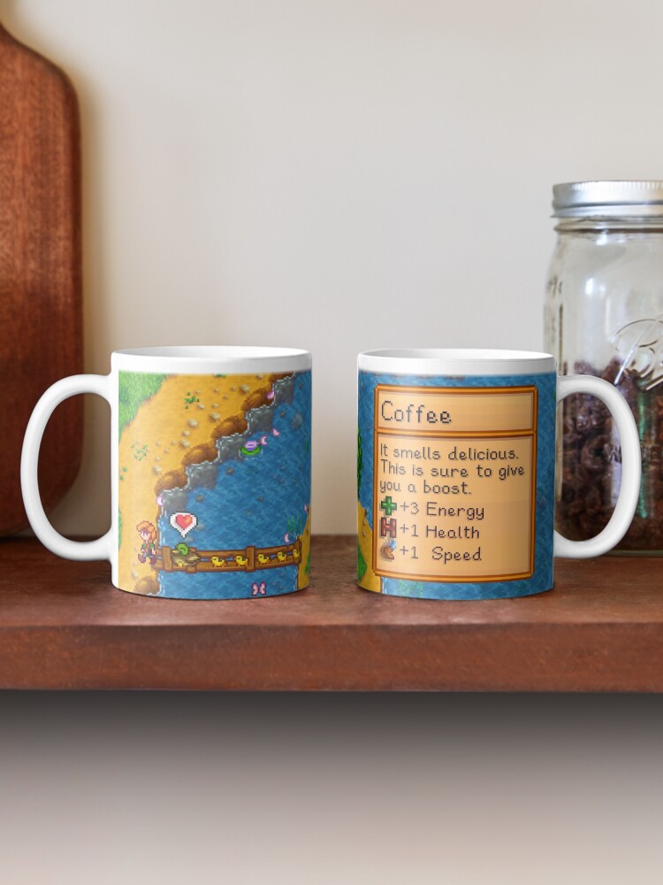 Alternate view of Stardew valley coffee with ducklings Mug