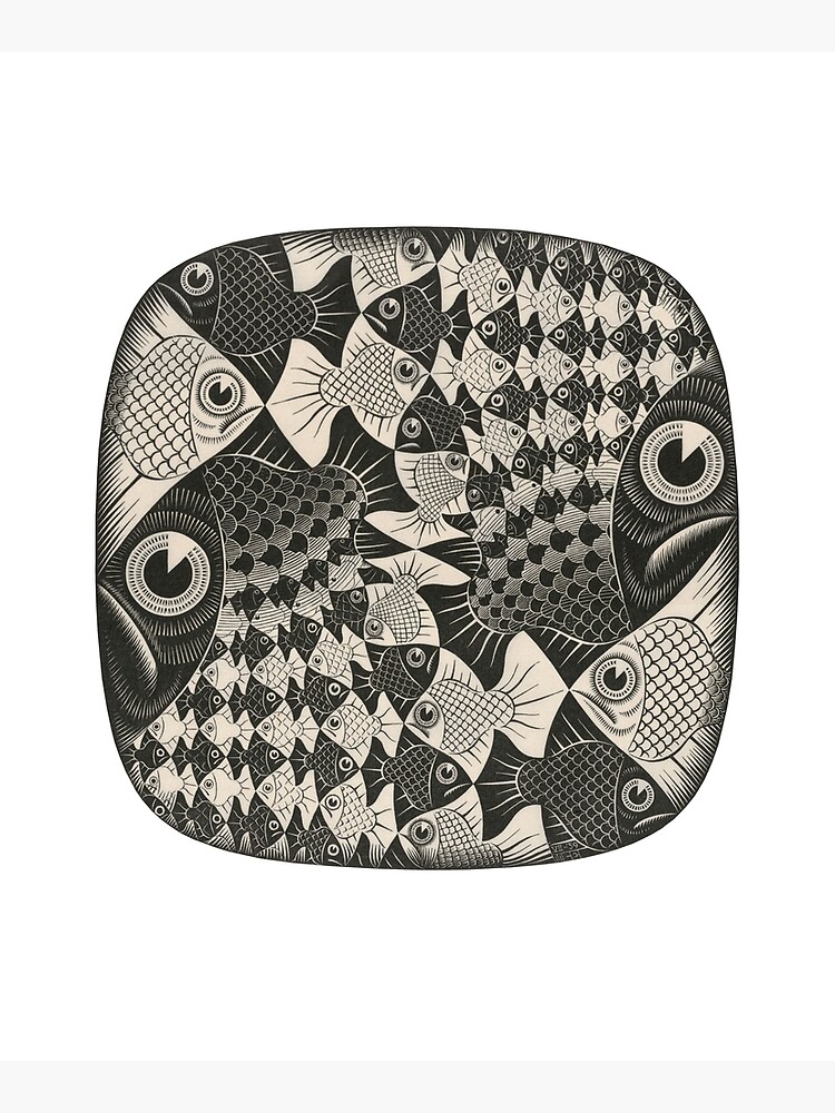 Escher - Fishes and scales by billythekidtees