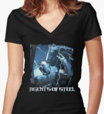 Agents Of Steel 3 Women's Fitted V-Neck T-Shirt