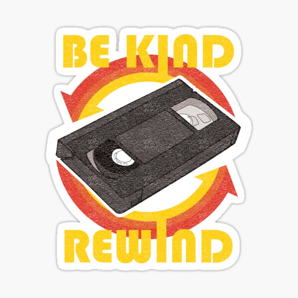 RATED R - Retro Video Rental Sticker