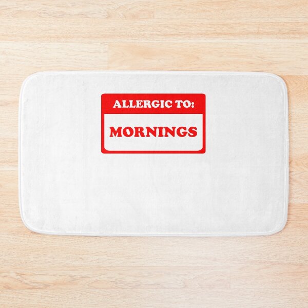 Item preview, Allergic To Mornings designed and sold by Yipptee Shirts.