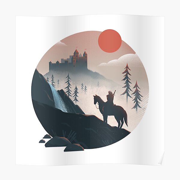 Geralt on the Ride Poster