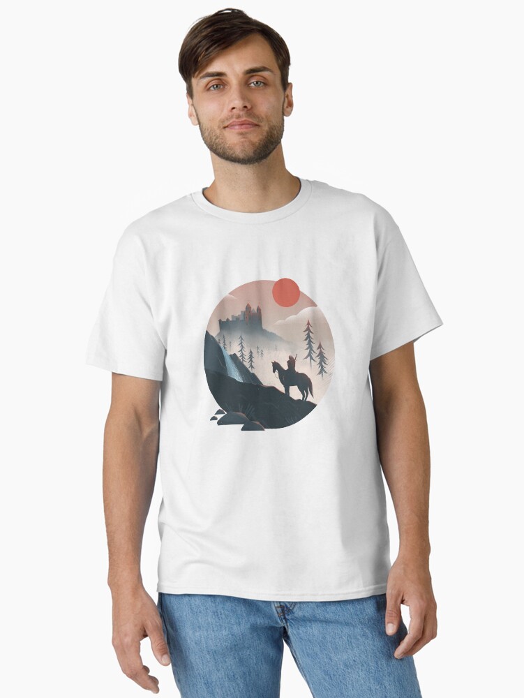Thumbnail 2 of 7, Classic T-Shirt, Geralt on the Ride designed and sold by anniko-story.