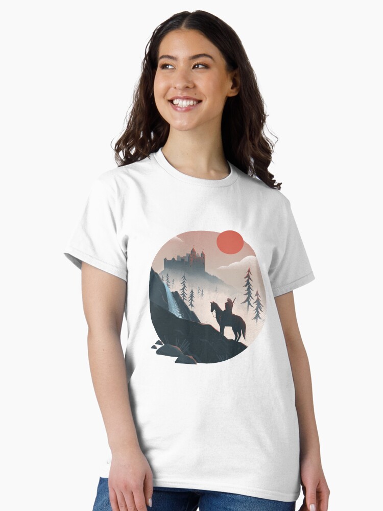 Thumbnail 1 of 7, Classic T-Shirt, Geralt on the Ride designed and sold by anniko-story.