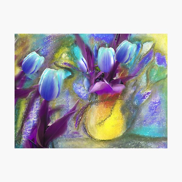Item preview, Blue Tulips designed and sold by ARTforcancer.