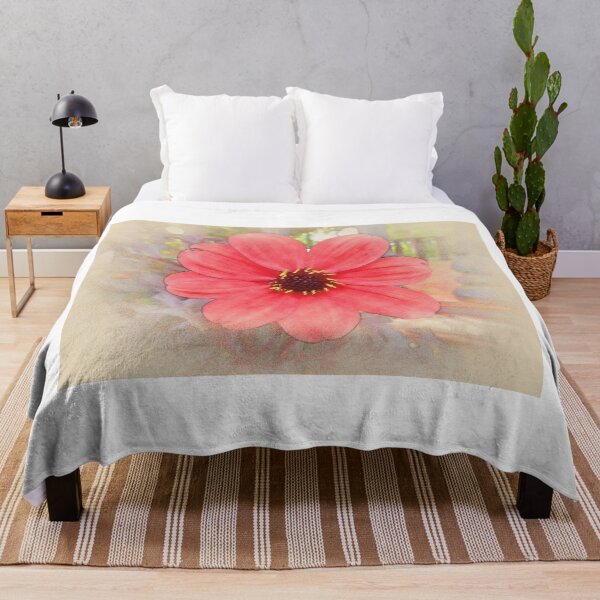 Item preview, Vermillion flower watercolor designed and sold by LuxPNSilva.