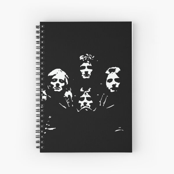 Queen Black and White Spiral Notebook