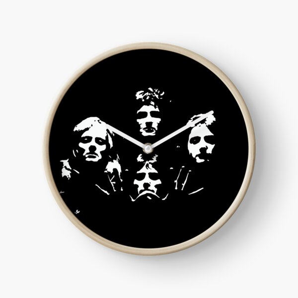 Queen Black and White Clock