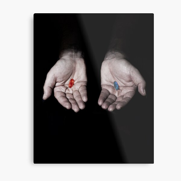 THE MATRIX: RED PILL OR BLUE PILL? Metal Print