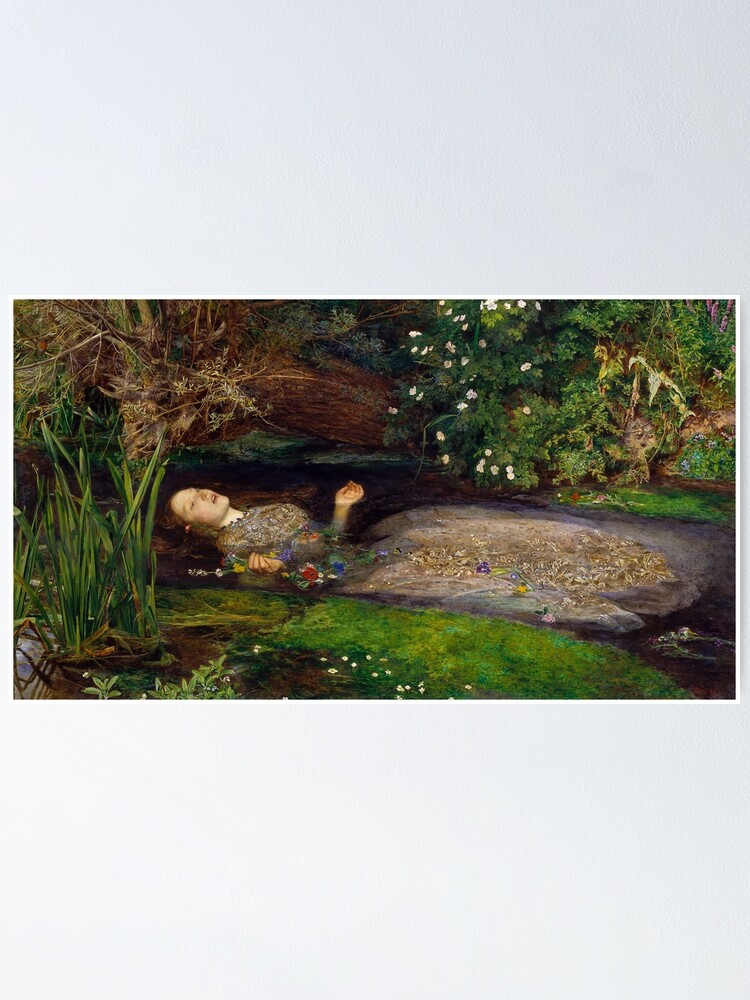 Póster «Ofelia de John Everett Millais (1851)» de allhistory | Redbubble