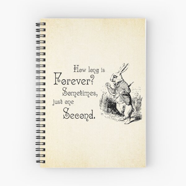 Item preview, Alice in Wonderland Quote - How Long is Forever - White Rabbit Quote - 0125 designed and sold by ContrastStudios.