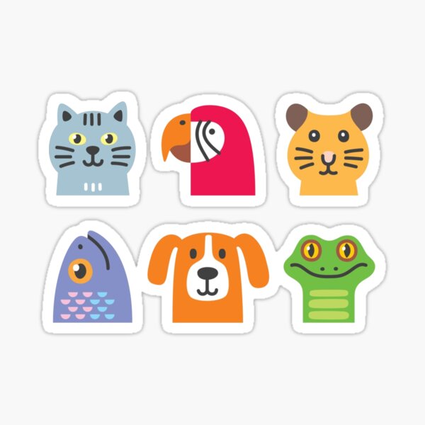 Item preview, Animals stickers designed and sold by 32BlackRoses.