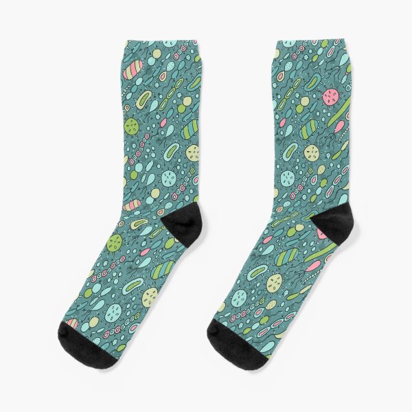 Item preview, Microbes pattern. Bacteria design for biology lovers. Virus illustration. designed and sold by kostolom3000.