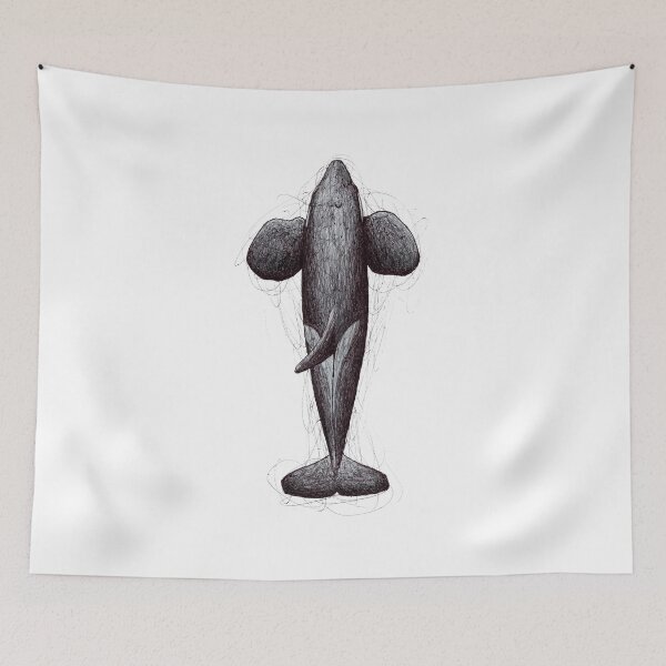 Item preview, Killer Whale from Above Scribble designed and sold by ArtyOrca.