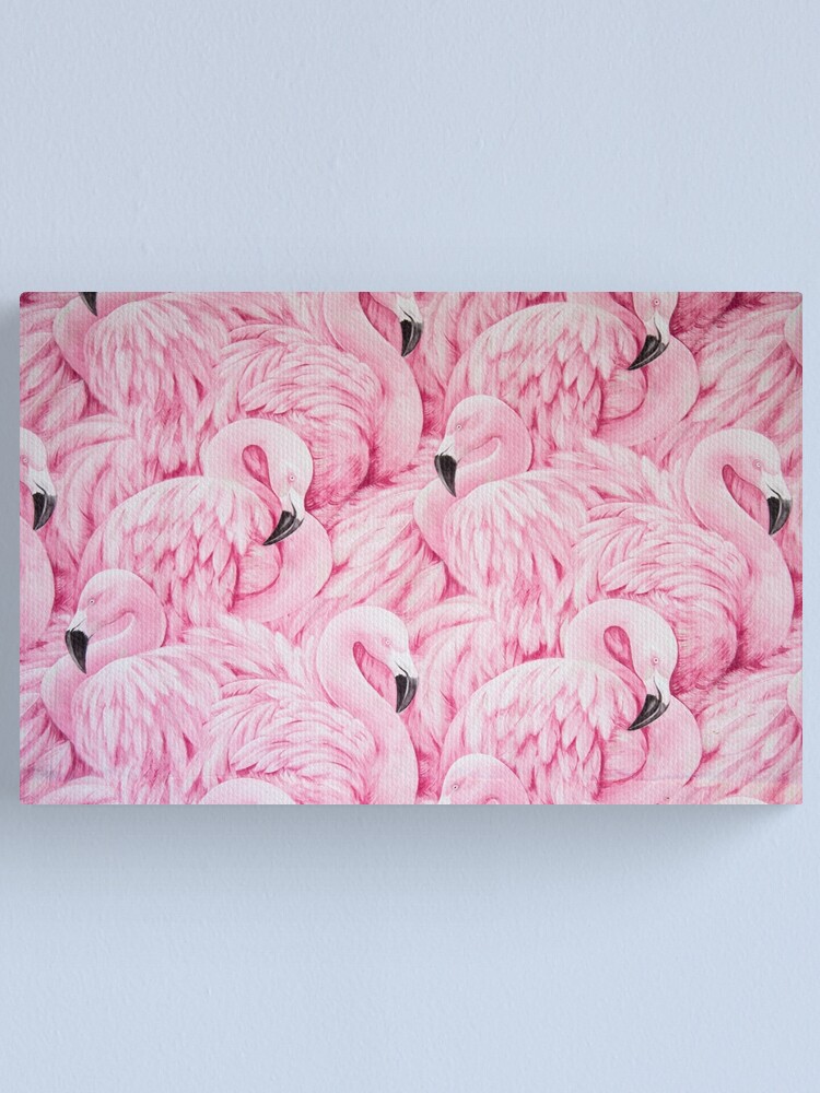 Alternate view of Pink Flamingo Art Canvas Print