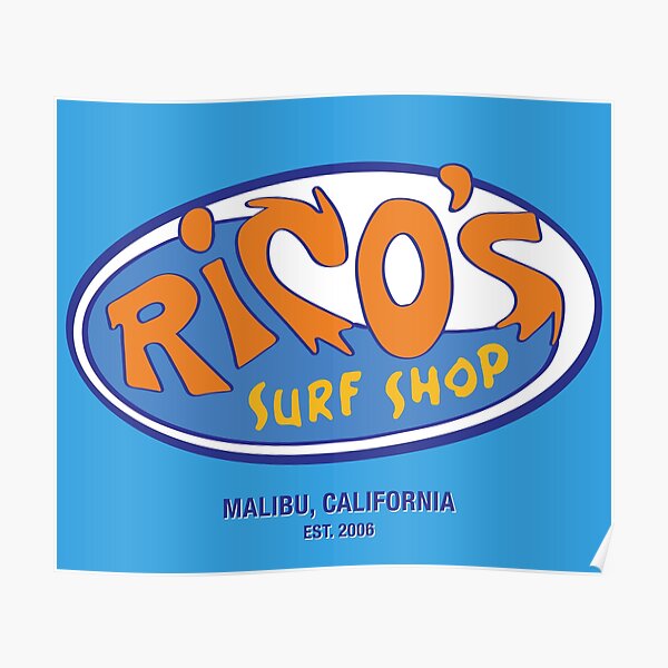 Beachside Surf Shop Poster