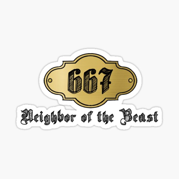 Voisin de la bête Sticker