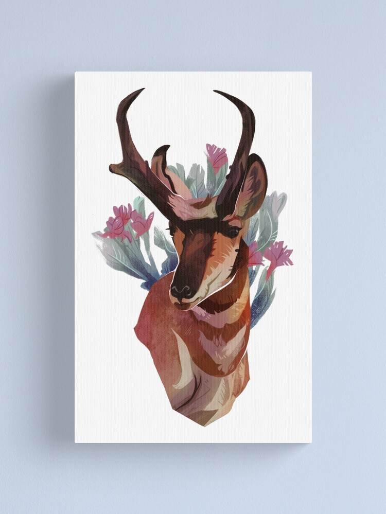 Alternate view of Pronghorn Canvas Print