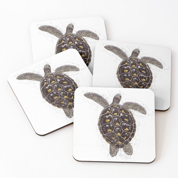 Item preview, Sea Turtle From Above Scribble designed and sold by ArtyOrca.